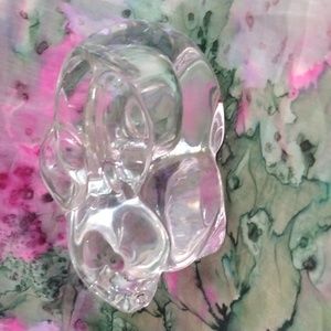 Vintage Crystal Clear Indiana Glass Company Rabbit/Bunny Votive Candle Holder 5”